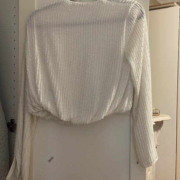 Never worn Zara pearl top - Picture 3 of 5